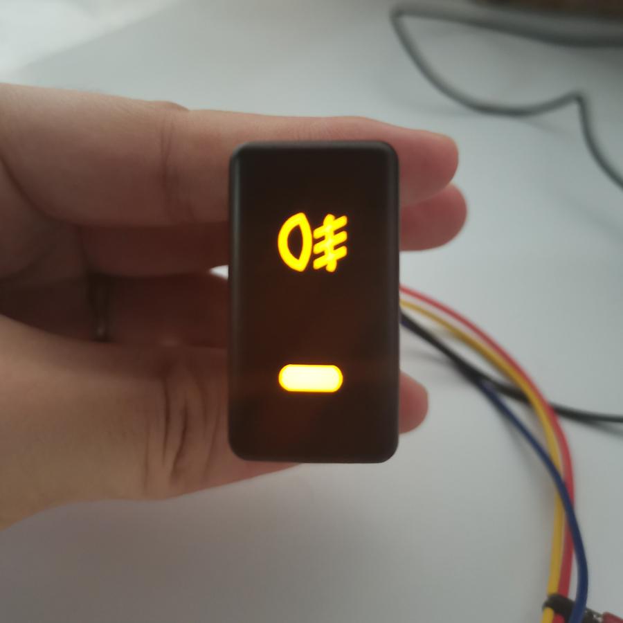 New 5 Pin Fog Light Switch For Toyota Highlander Tacoma Land Cruiser 100 Hilux Prius 4Runner Tundra Control ON-OFF Orange LED
