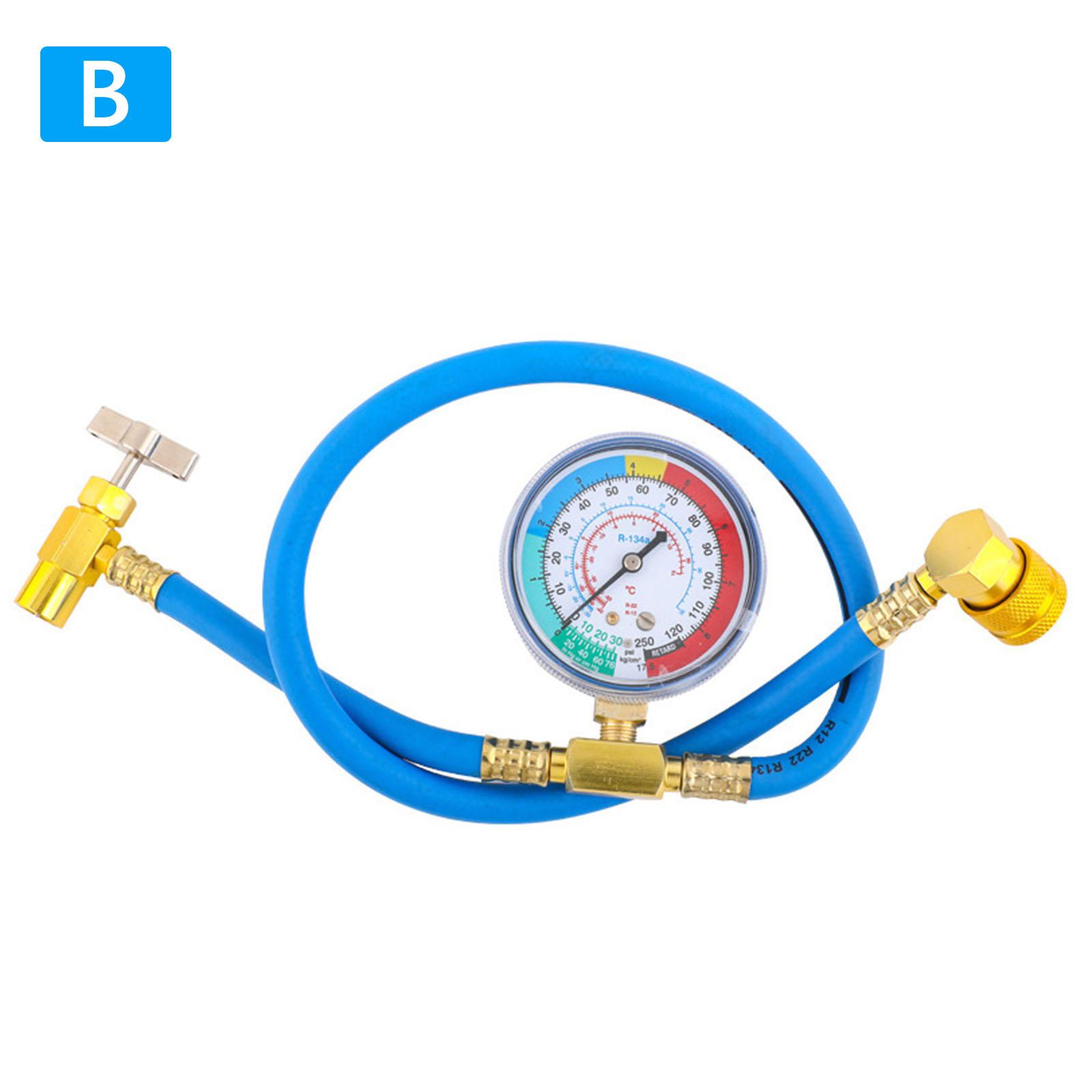 R134A Refrigerant AC Recharge Hose Kit 250PSI Car Air Conditioning Refrigerant Charging Hose Car Air Conditioning Recharge Kit