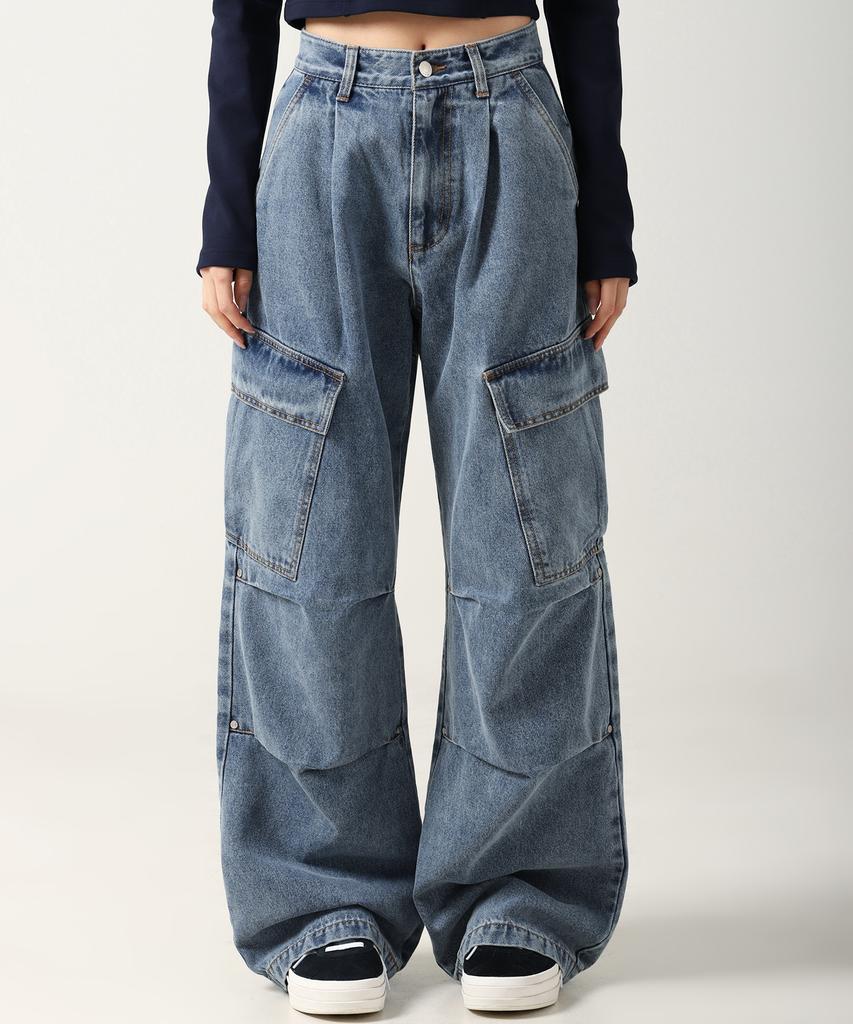 AVANDRESS Side Big Cargo Pants Camo