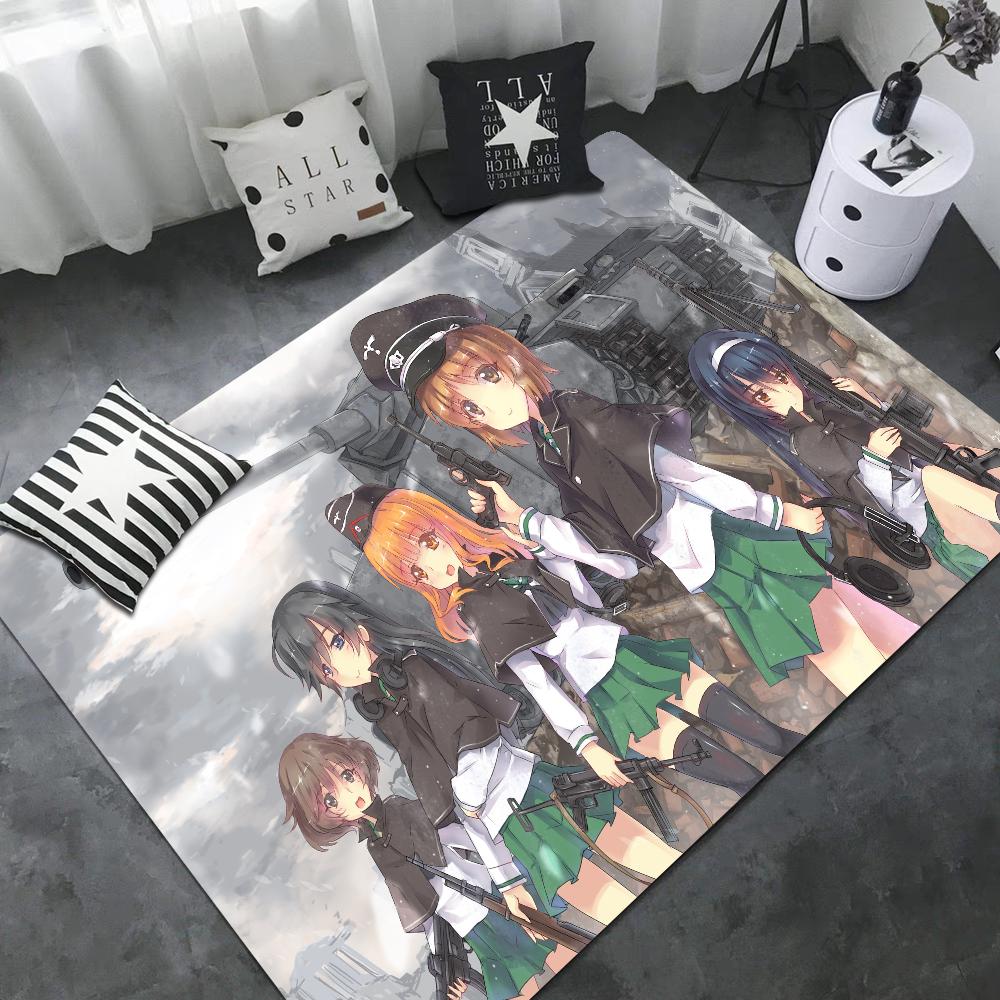 GIRLS Und PANZER Fußmatte Kinderzimmer Schlafzimmer Dekoration Balkon Anti-Rutsch Fußabtreter Wohnzimmer Willkommensmatte