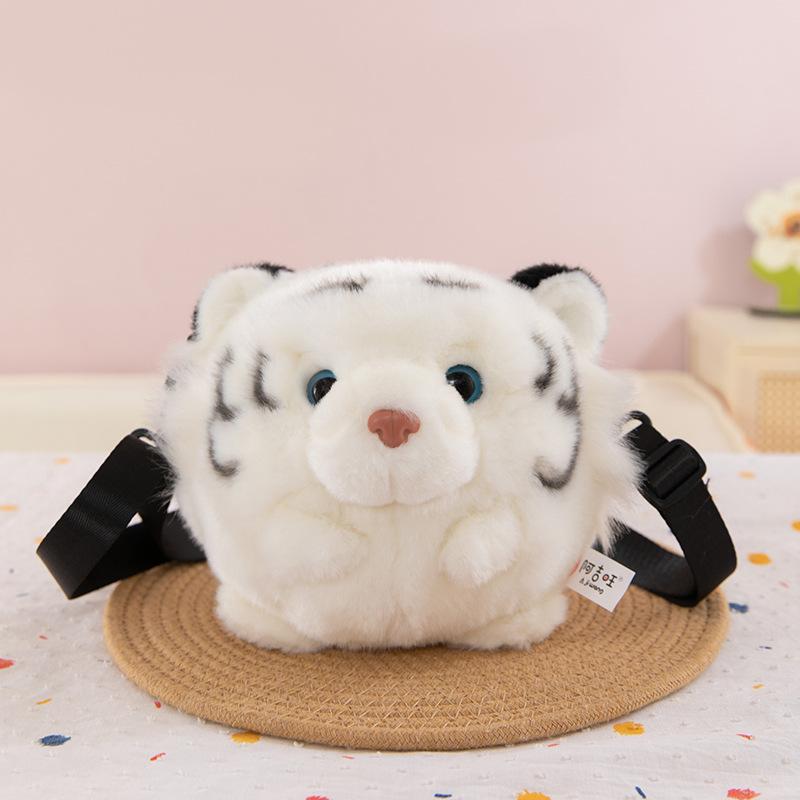 Cartoon Ball Panda Plush Toy Zoo Scenic Souvenir Tiger Crossbody Bag Children Koala