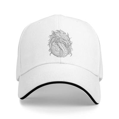 Dragon Pattern Baseball Cap Dragon Coloring Female Male Print Hip Hop Hats Summer Casual Running Hippie Sun Visor Baseball Caps