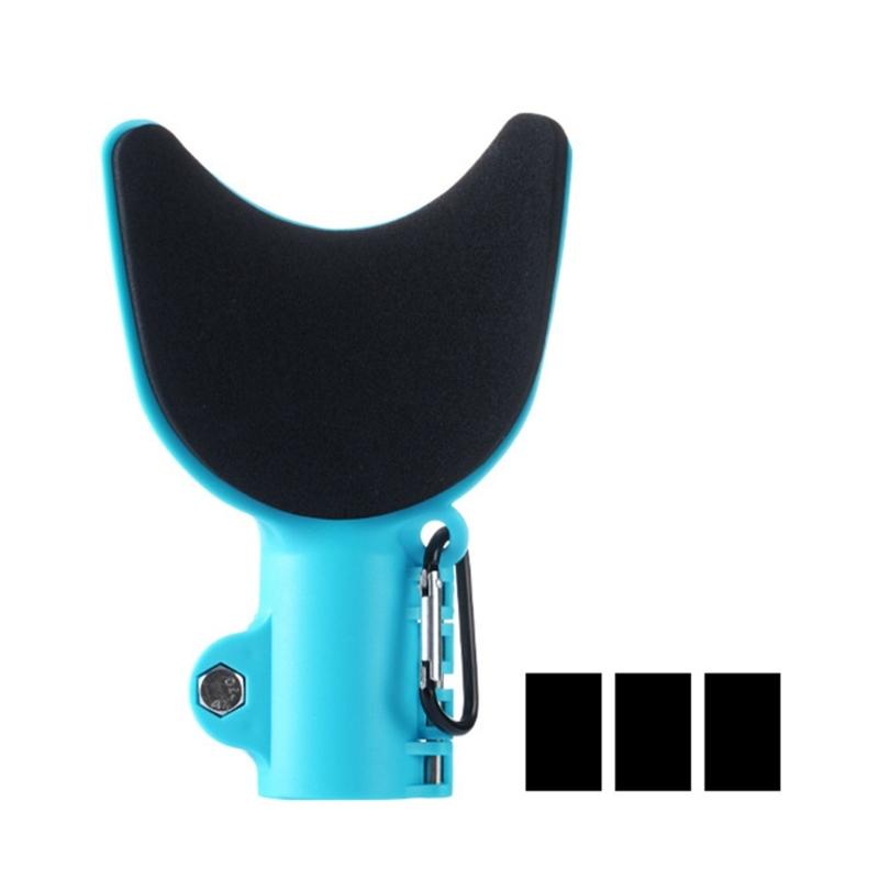 Fishing Rod Holder Rest Nonslip Stand Wrist Support Bracket with Comfortable Elbow Pad Rotating Rod Arm Protector