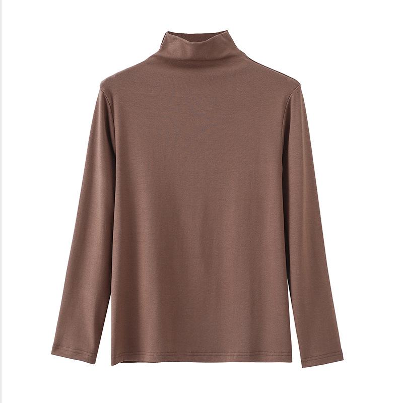 Women's Slimming Long Sleeve High Neck Base Layer 2025 - Fashionable Autumn/Winter Top