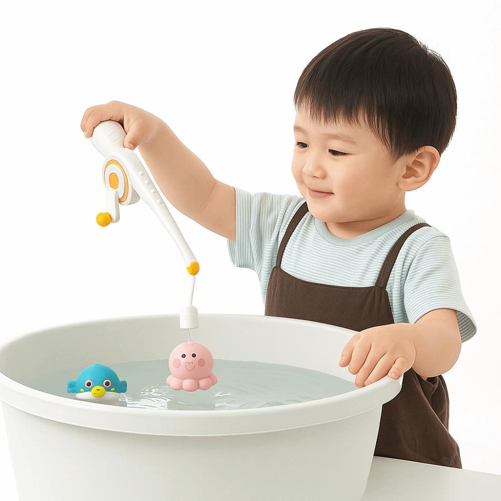 Octopus Bathroom Fishing Toy Pufferfish Fishing Water Toy Children's Fishing Toy Mischief Gift