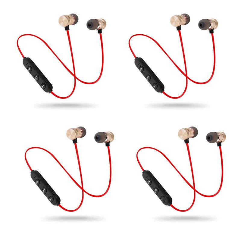 1/2/3/4pcs Bluetooth Earphone Sports Neckband Magnetic Wireless Earphones Stereo Earbuds Music Headphones With Mic For Xiaomi