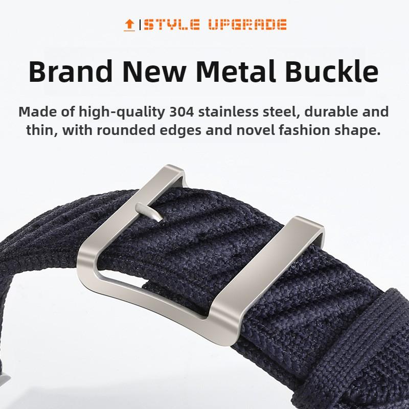 Nylon Sportband voor Apple Watch 45mm 44mm 49mm 46mm 38 40 41 42 mm Voor iwatch Serie 10 9 8 7 6 SE Ultra 2/1 band polsband