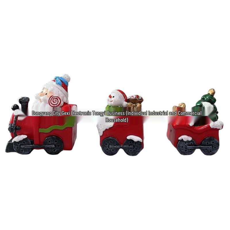 Holiday Resin Train Ornament: Festive Christmas & New Year Decoration Gift