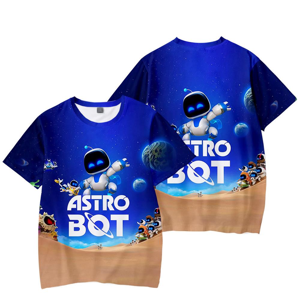 Astro Bot Tričko Cool Dámské Pánské Tričko Kulatý Výstřih Ležérní Unisex Streetwear Módní Tričko