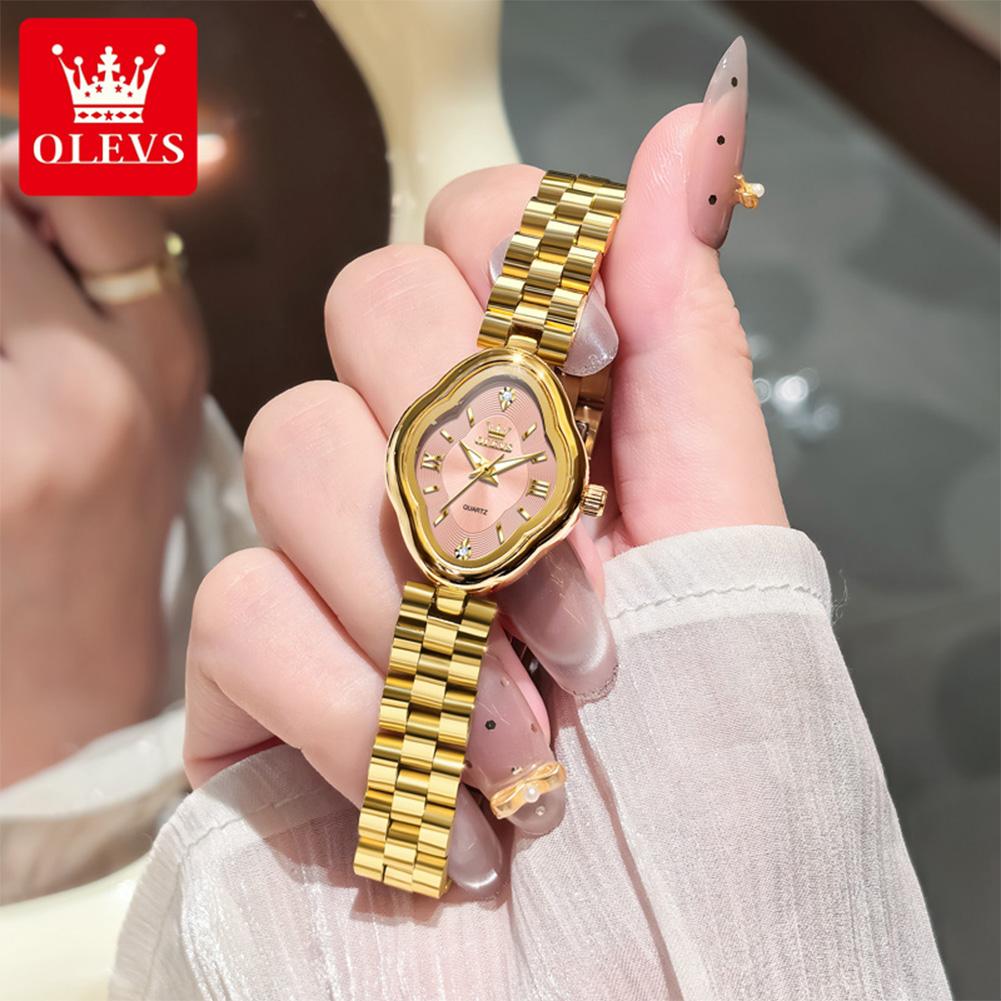 OLEVS Gold Woman Watch Fashion Waterproof Luminous Original Quartz Watch for Women Fashion Elegant Ladies Watches