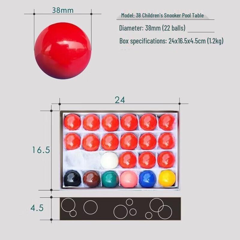 WEZHO English Snooker Pool Balls
