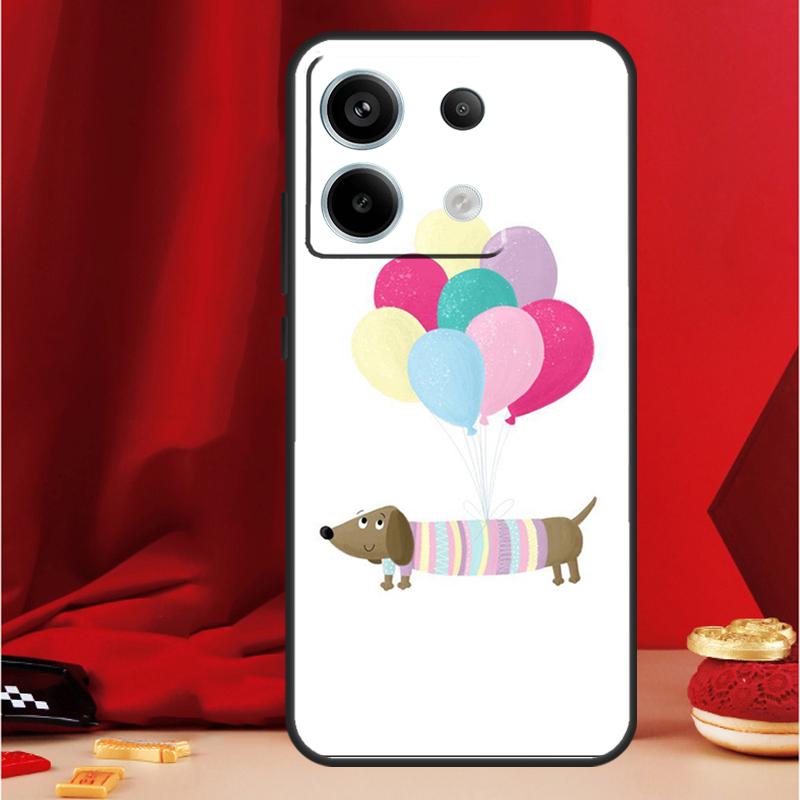 Cartoon Dackel Würstchenhund Handyhülle Für Xiaomi Redmi Note 13 Pro 12 10 9 8 11 Pro 12S 11S 10S 9S 10A 9C 10C 12C 13C