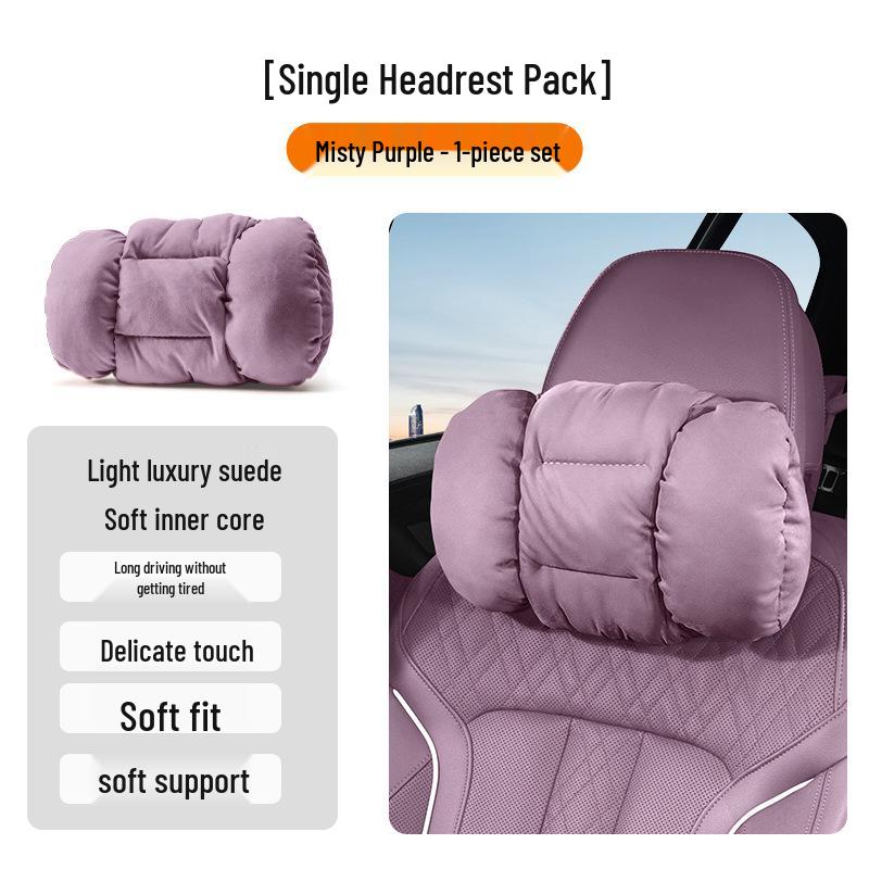 Winter Headrest & Lumbar Support Pillow for AITO M7/M9/M5 - Plush Lambswool Two-in-One Blanket