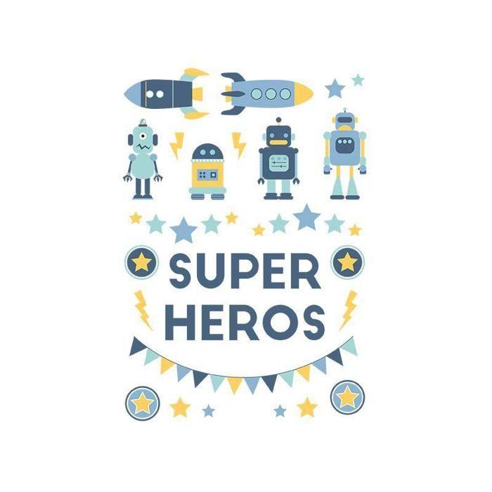 Iron-on Transfer for Textiles - A5 - Superheroes