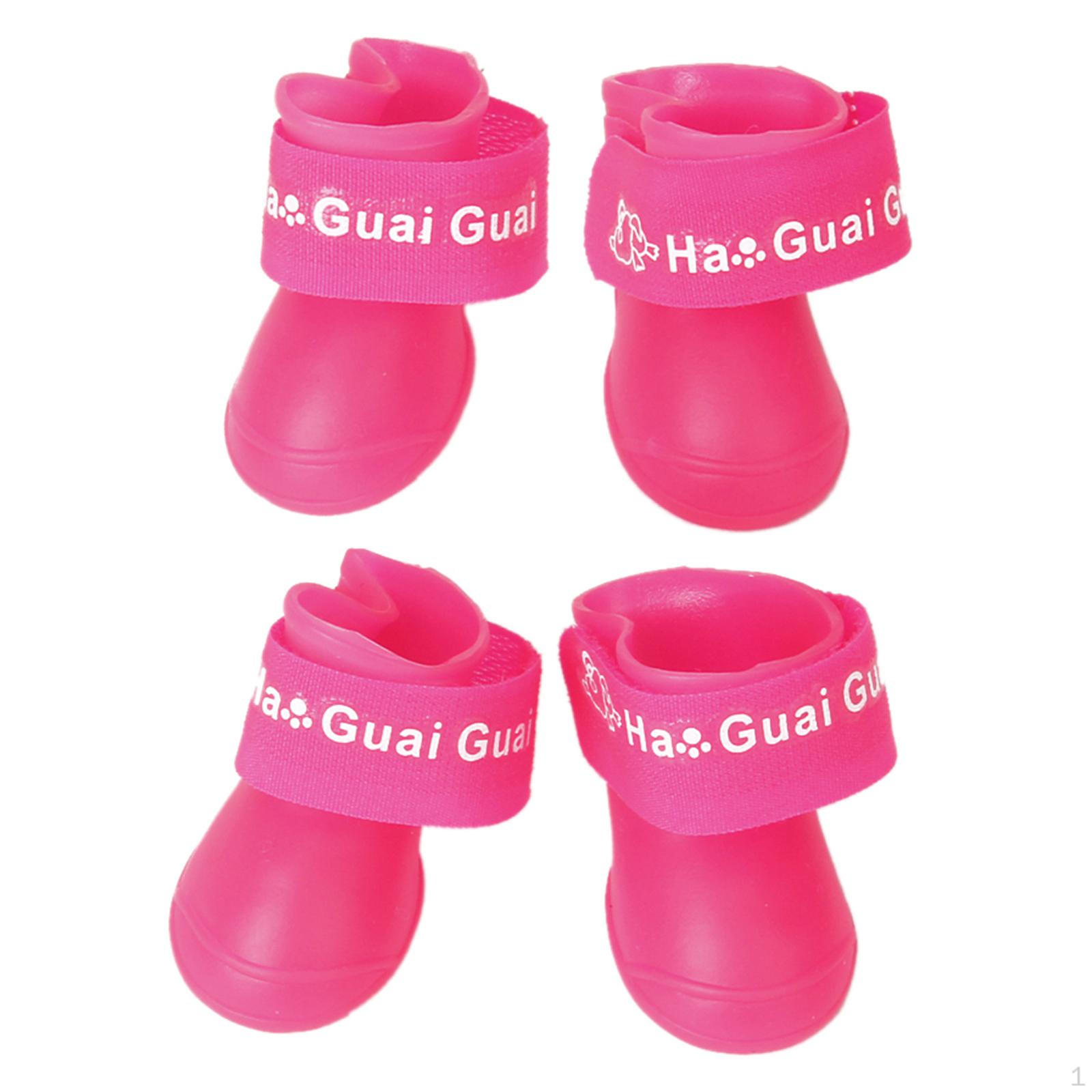 

Pet Dog Waterproof Skidproof Rain Shoes Boot Size