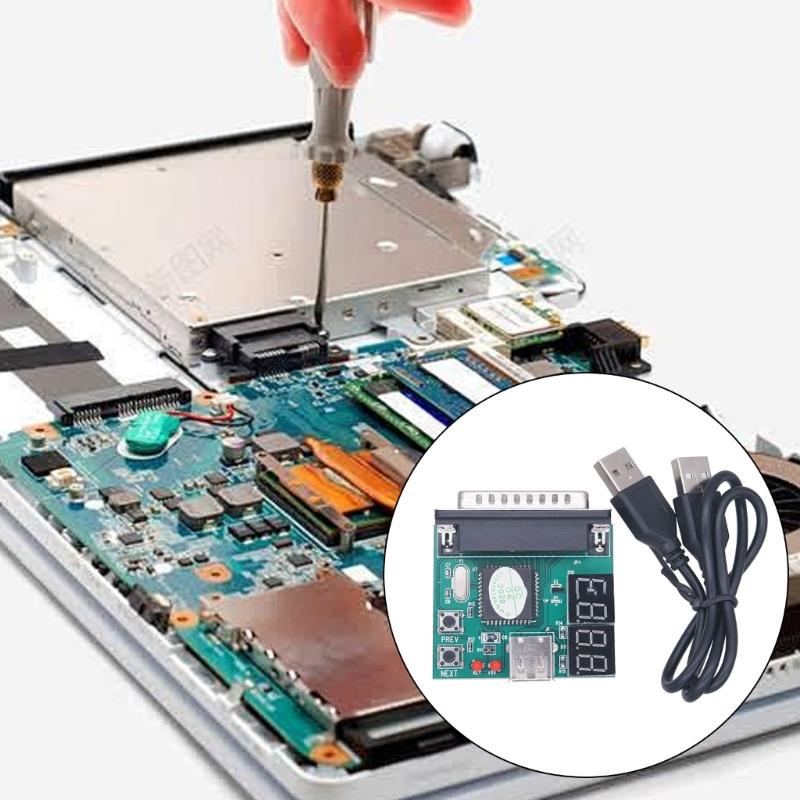 Computer Fault Test Card 4 Digit Parallel Port Diagnostic Card for Laptops Motherboards Wide Compatibles