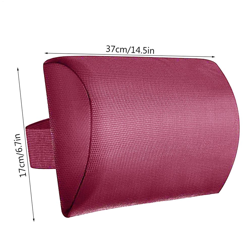 Recliner Head Pillow Neck Pillows For Recliner Ergonomic Universal Removable Camp Terrace Lounge Chair Lunch Break Rest Pillow вино красного