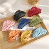 Solid Color Claw Clip Large Barrette Crab Hair Claws Bath Clip Ponytail Clip for Women Girls Hairpins Headwear Hair Accessories
