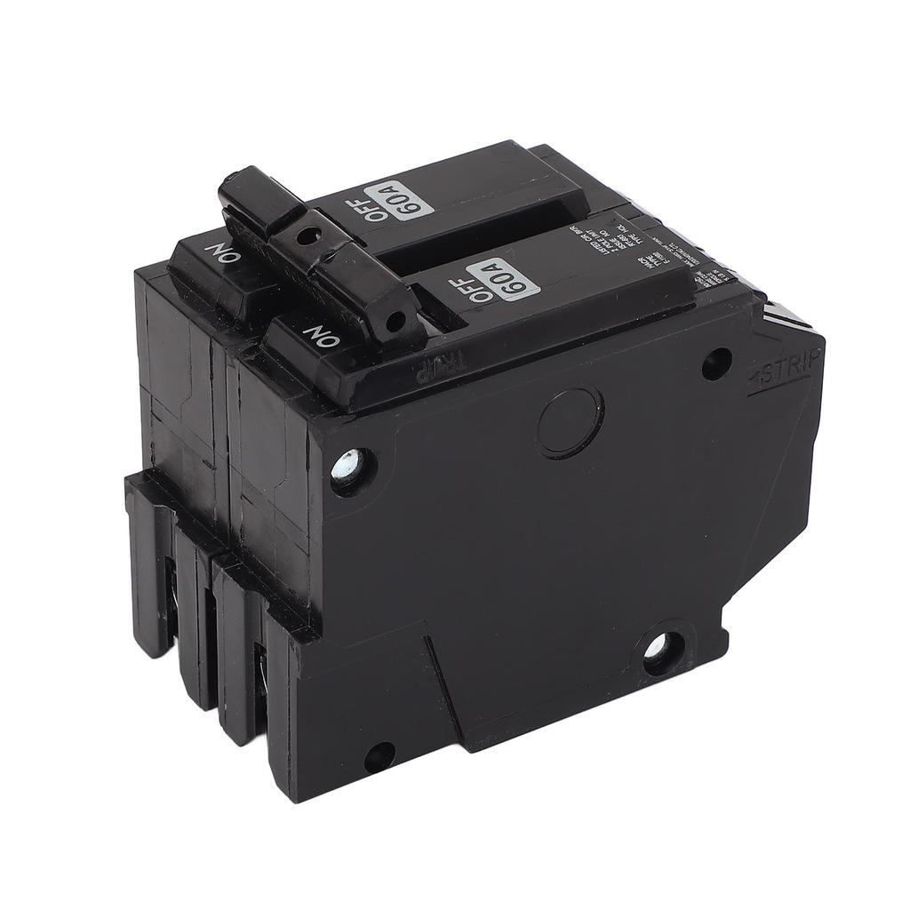 Plug in Circuit Breaker 60A 2P Electric Miniature Circuit Breaker for Home Apartment