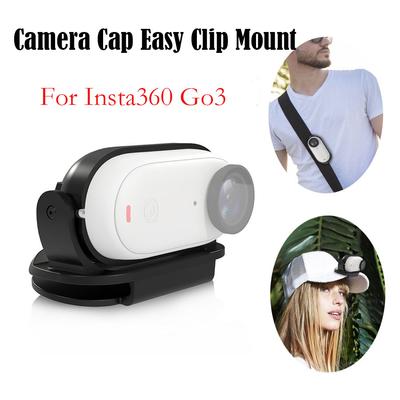 Pro Insta360 Go 3 Čepice Snadný Klip Držák Klip na Klobouk Rychloupínací Svorka Magnetický Rám Pevný Držák Pro Sportovní Kameru Insta360 GO3 GO2
