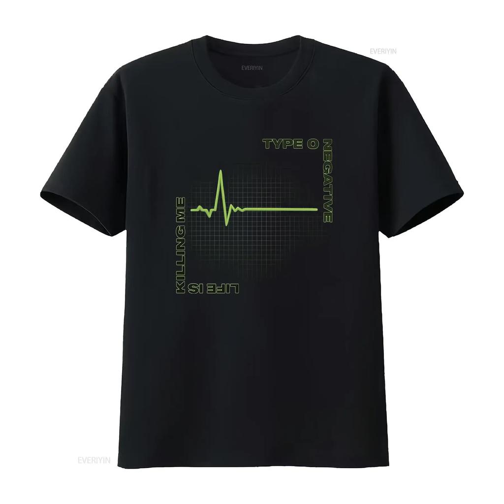 Vintage Type O Negative T Shirt with Heartbeat Design All Sizes S 2345Xl Vintage Washed Fashion Stylish Comfortable Breathable