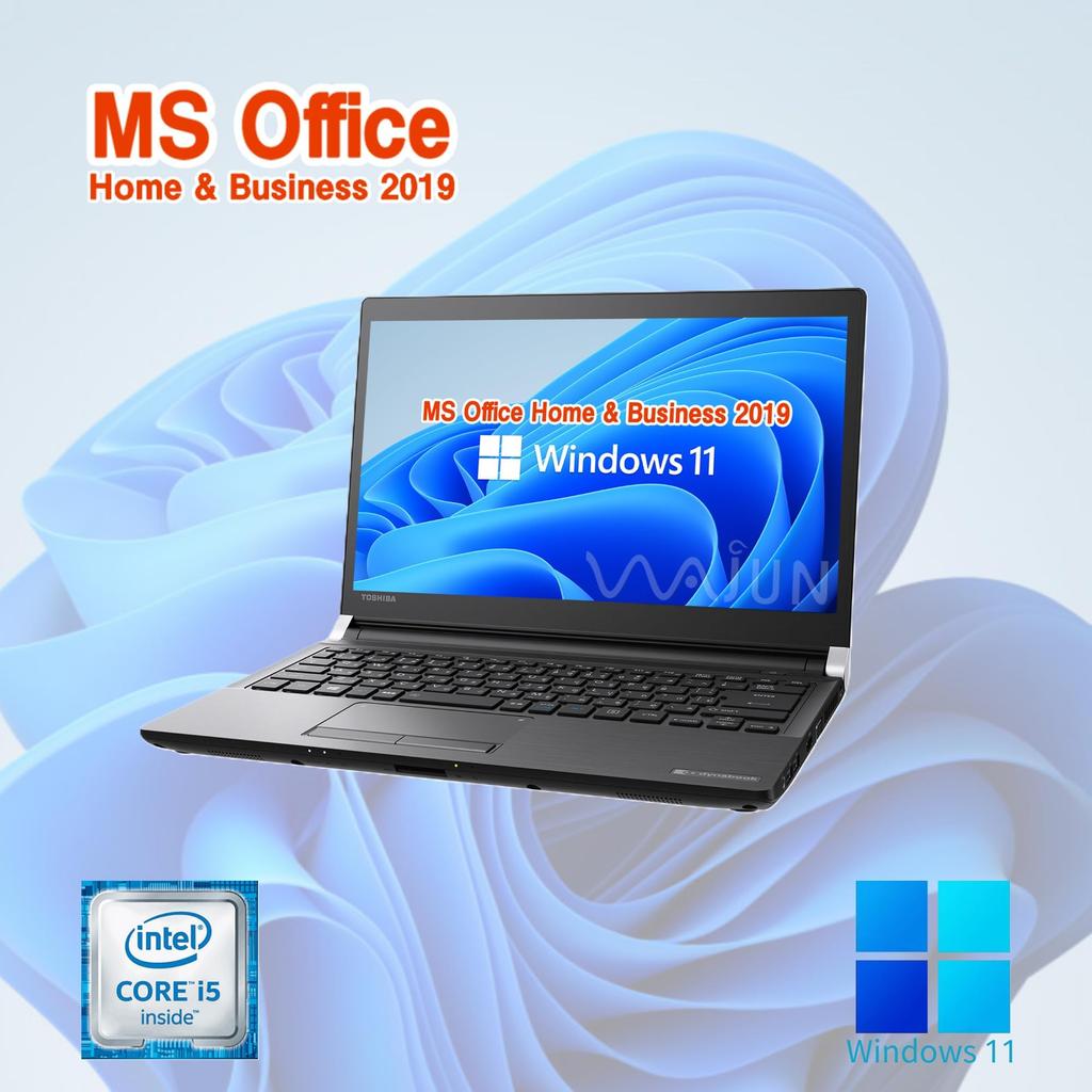 Refurbished Toshiba R73 Laptop Windows 11 Pro MS Office Home Breakfast 2019 Core Webcam Wajun Bluetooth HDMI 16GB RAM 1TB SSD / 13-inch / / & /