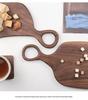 Black Walnut Chopping Board: Couple Leaning Style for Steak, Bread, Baby Food & Fruit - Solid Wood Household Cutting Board