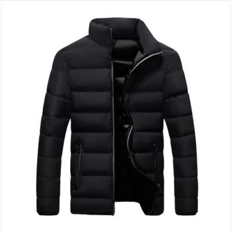 Winter Thickened Sports Padded Jacket Men's Stand-up Neck Cardigan Outdoor Padded Jacket Casual Jacket