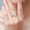 Tancise Classic 925 Sterling Silver  Zircon Ring Ladies Jewelry Wedding Promise Party Gift
