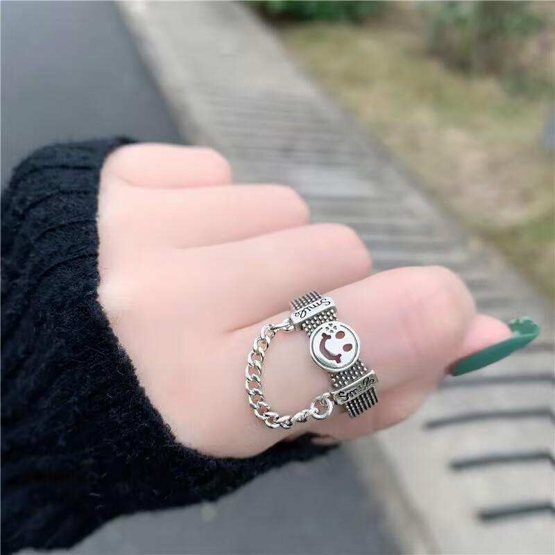 Posrebrzany wielowarstwowy pierścionek otwarty owinięty krzyżowo w stylu europejskim i amerykańskim dla kobiet