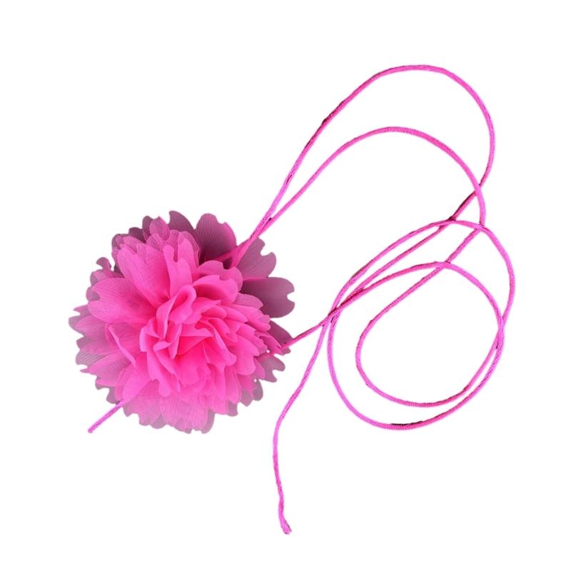 Stylish Rose Blossom Necklace Simulation Flower Neckchain Women Girls Collarbone Chain Eye Catching Choker Accessory