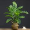 Large Artificial Palm Tree Tropical Fake Plants Green Plastic Palm Leafs Big Monstera Tree Branch For Home Garden Decor