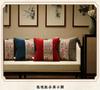 Summer Cotton Sofa Pillowslip Peony Flower Embroidery Living Room Pillowcase Soft Washable Wear-resistant Lumbar Support Cover