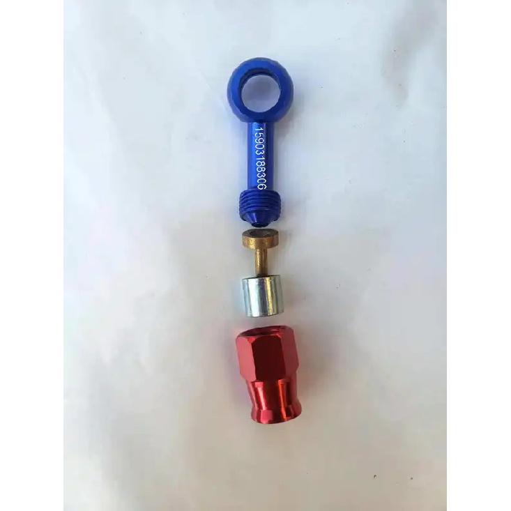 

Crimp Banjo Eye Blue and Red 3An Straight 28deg 45deg 90deg Aluminium Motorcycle Banjo Brake Fittings for Brake Oil hose 28 degree