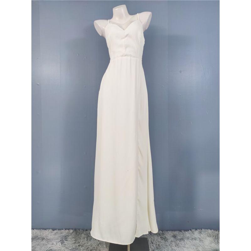 Export Adult Lady Like Woman New Arrival Lu's Home Stylish Open Back Slim Fit Elegant Gentle Female Banquet Temperament Sling Dress Plus Size