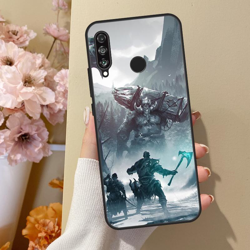 God of War Case For Huawei P40 Lite P20 P50 P30 Pro P Smart Z 2019 Nova 5T Cover For Honor 50 Case