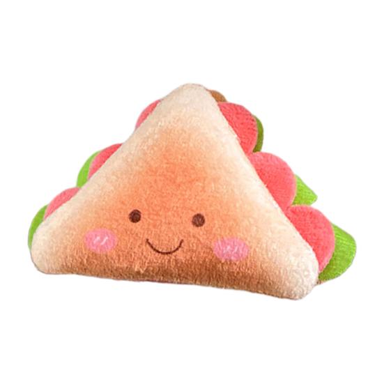 Plush Cartoon Food Refrigerator Magnet Stuffed Bread Pizza Sandwich Milk Tea Cookies Fridge Magnet Home Office Decorative Accessories