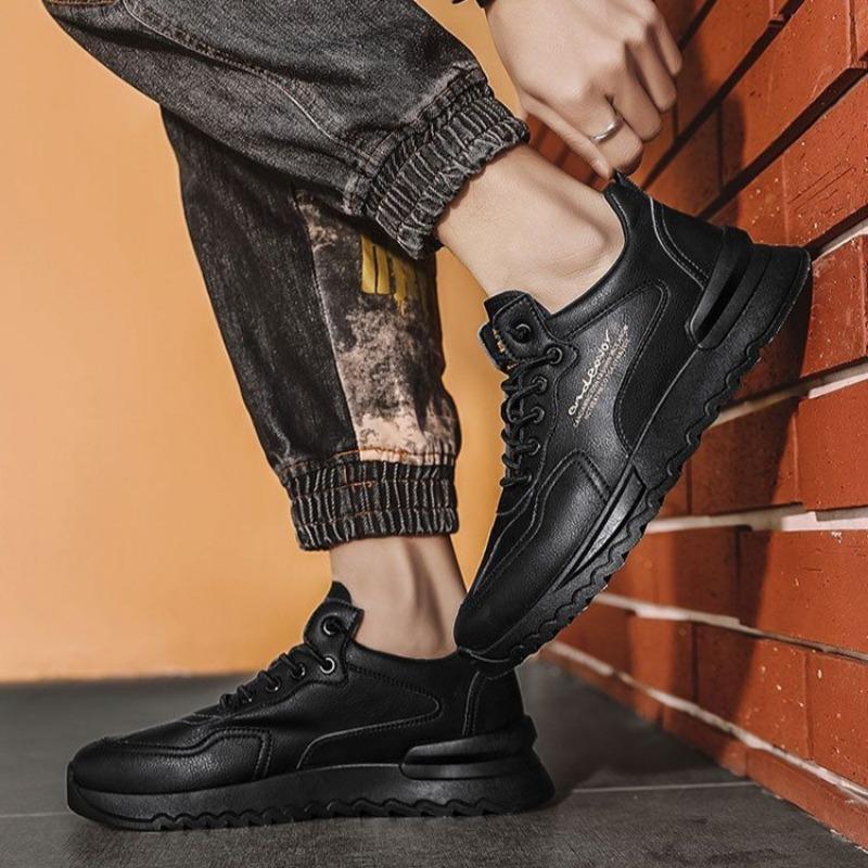 Man's Casual Leather Shoes Autumn New Waterproof Non-slip Soft-sole Sneakers Men Flats Shoe Outdoor Walking Shoes Zapatos Hombre