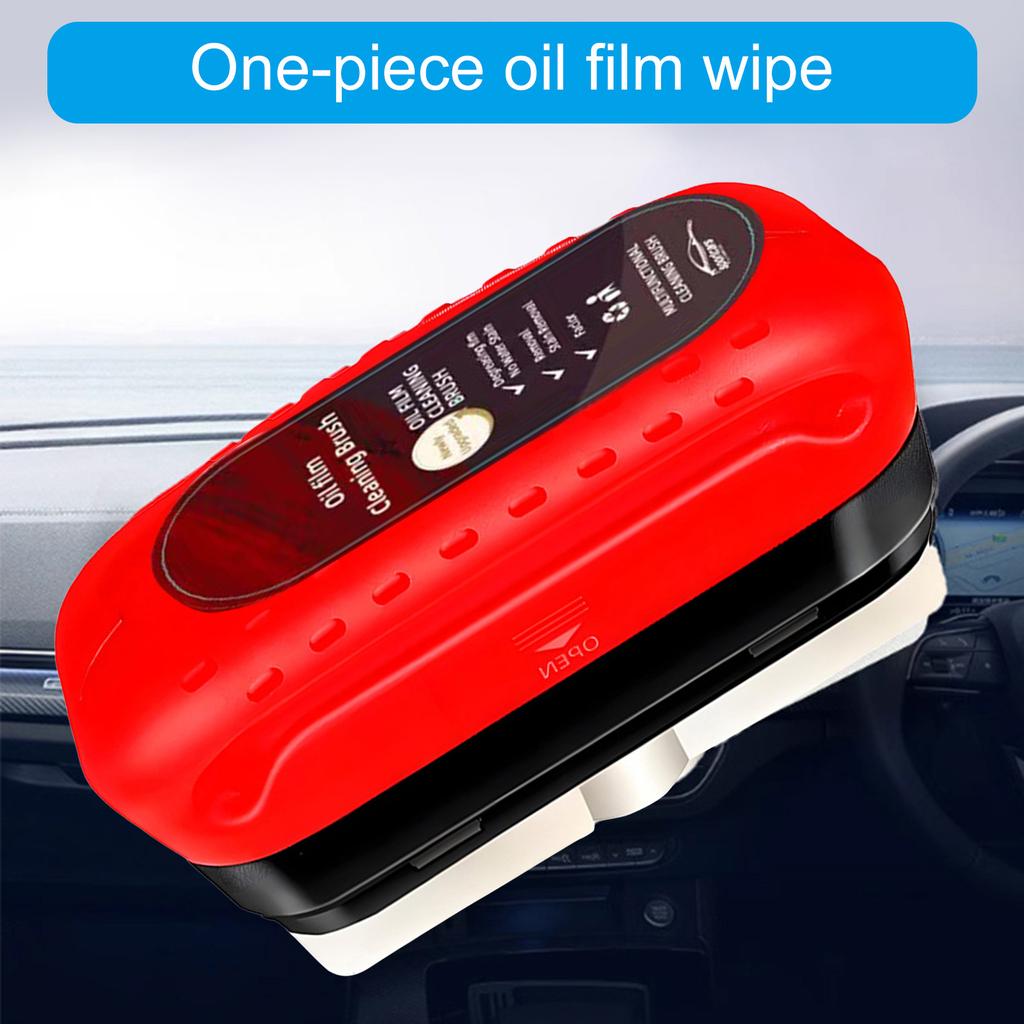 Clear Visibility Auto Car Glass Cleaner Removes Oil Film Enhances Safety with Sponge Cloth Prevent Rain and Fog Removal