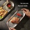 Zhishi Retro Oval Serving Tray & Plate Set