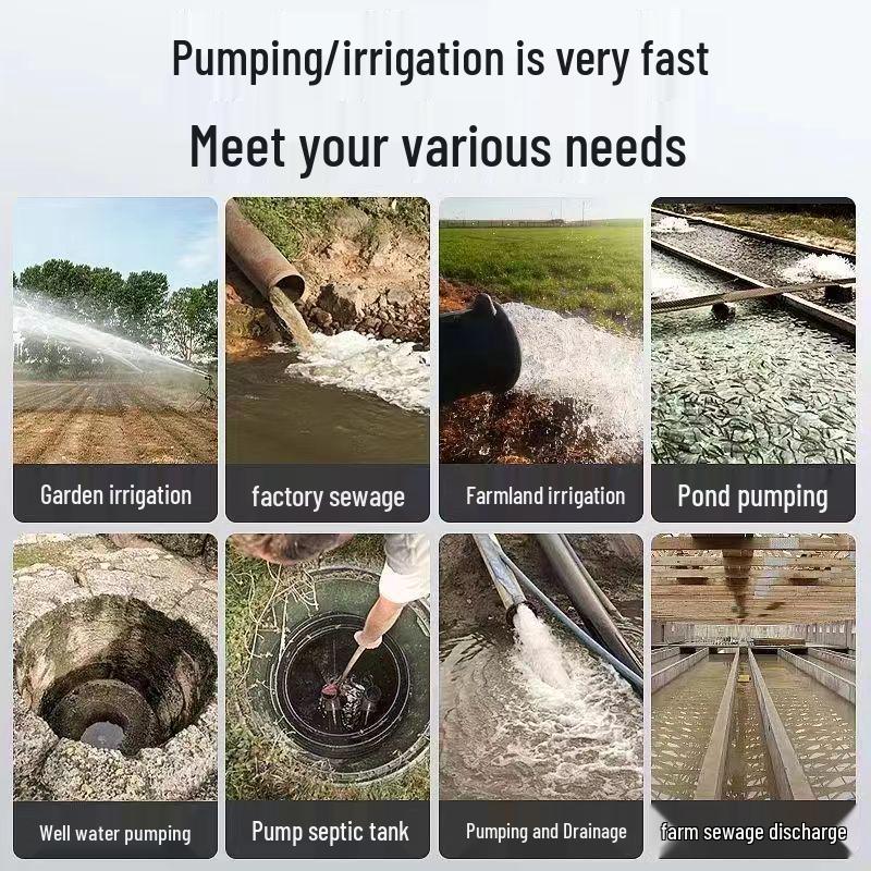 Hochleistungs-Tauchwasserpumpe für Haushalts- und Landwirtschaftliche Nutzung - Großer Durchmesser & Hoher Durchfluss