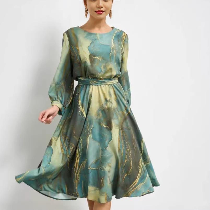 2026 Spring/Summer European & American Fashion Round Neck Dress
