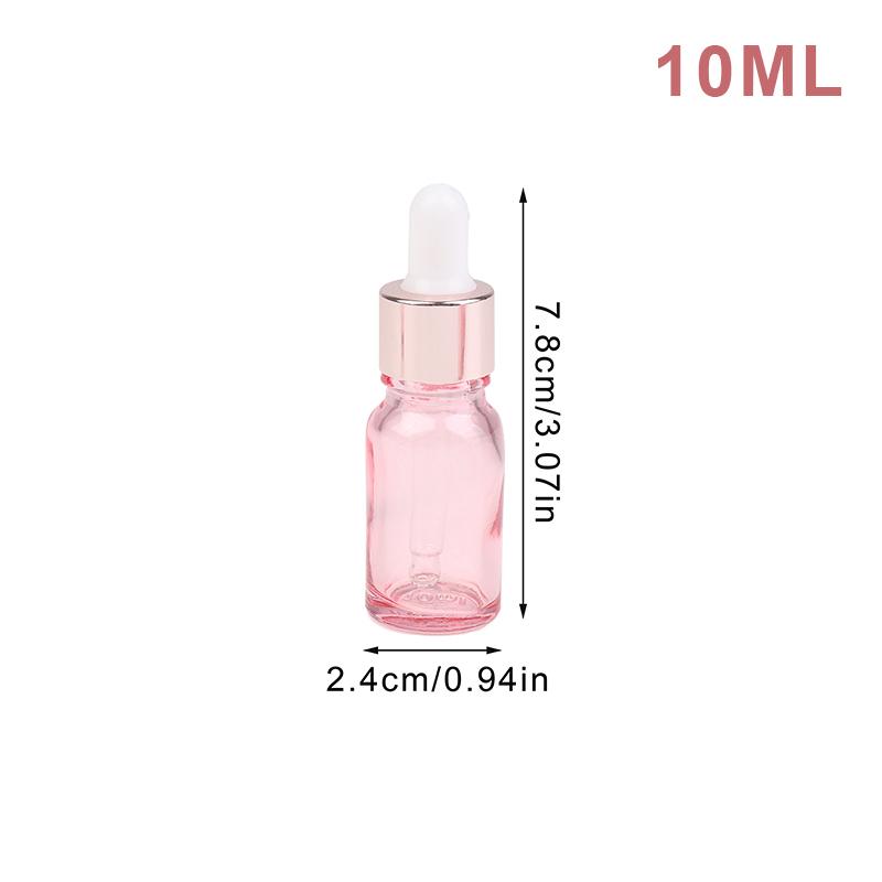 

Флаконы-капельницы многоразовые 5-100 мл крышка цвета розы косметическая тара розовое стекло ароматерапия жидкая пипетка для эфирного массажа 10ml