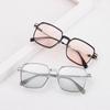 Trending Square UV Protection Clear Frame Sunglasses Oversized Sunglasses Shades Ladies Sun Glasses