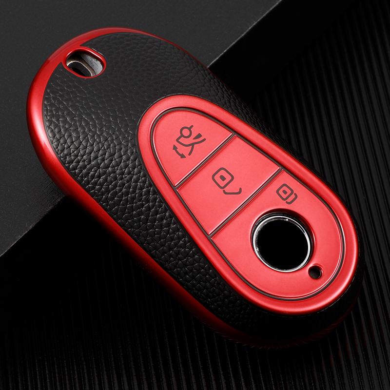 

TPU Car Smart Remote Key Case Cover Shell Holder for Mercedes Benz C S Class W206 W223 S350 C260 C300 S400 S450 S500 Accessories красный