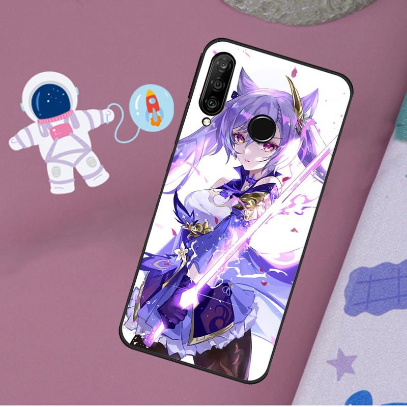 Keqing Genshin Impact Anime For Huawei Nova 11i 8i 7i 3i Nova 10 9 SE 5T Y60 Y61 Y70 Y90 P20 P30 P40 Lite P60 Pro Case