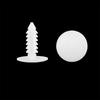 uxcell Bolt Rivet Fasteners 5mm Hole Diameter Plastic Rivet Trim Panel Fixing Clips White for Car 40pcs