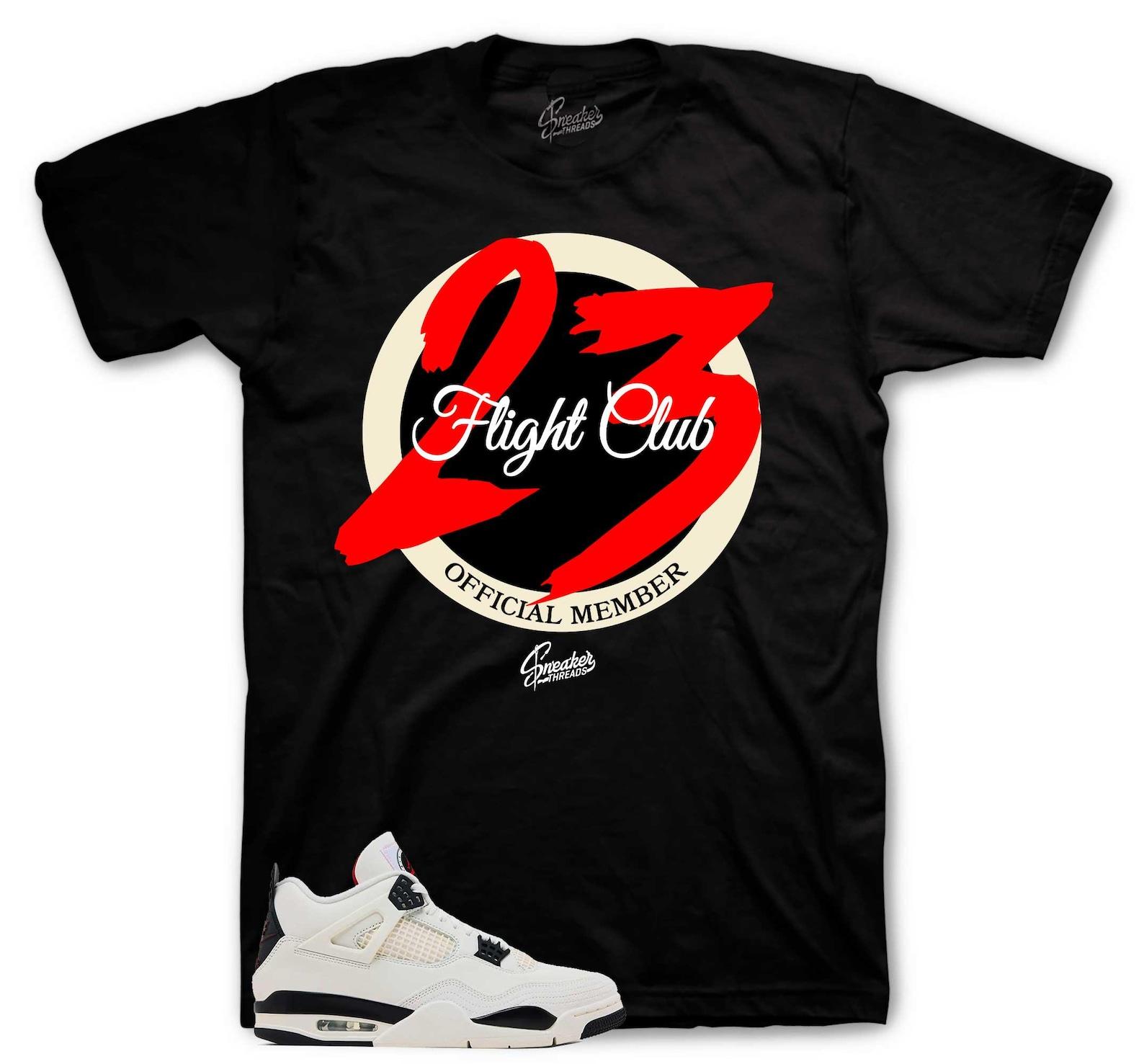 Shirts To Match Retro 4 Flight Club Sail - Members Shirt XL