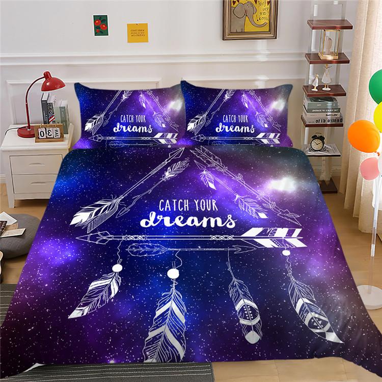 Dream Catcher 3D Digital Printing Bedding Two Or Three-Piece Set Polyester