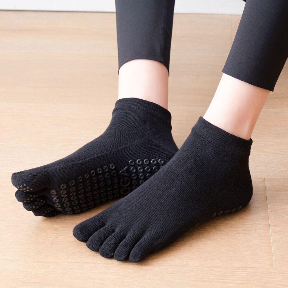 Yoga Dance Thicken Cotton Harajuku Non-Slip Sports Fitness Socks Five Finger Socks Women Hosiery